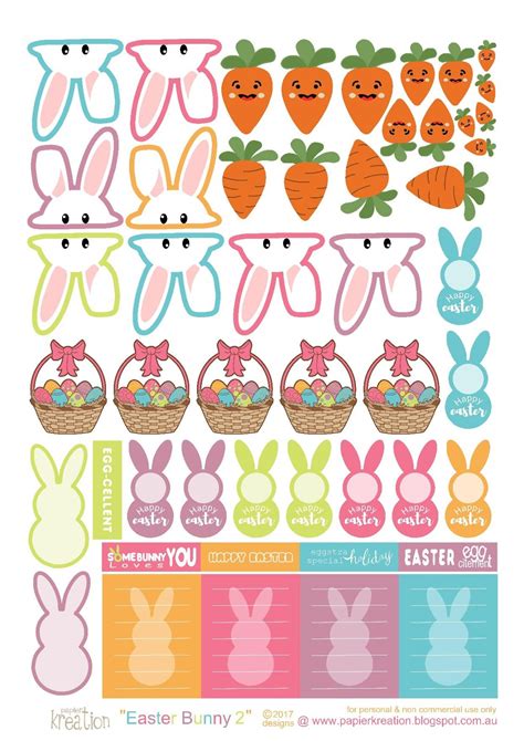 Easter Stickers Printable